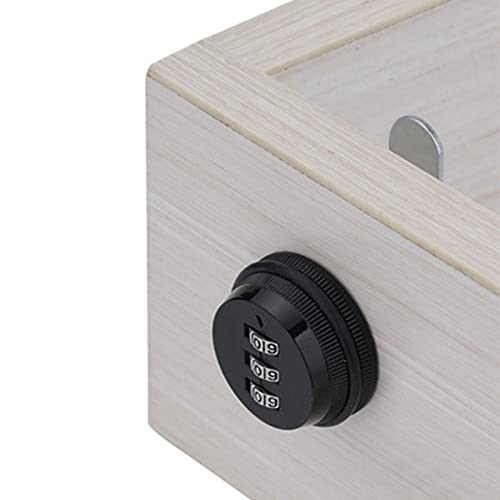 Jonlaki 3 Zink -Legierungs -Dateischrank Kombination Kennwort CAM -Sperre Zum Klopfen des Kleidungsschilds für den Dressing (BLACK) von Jonlaki
