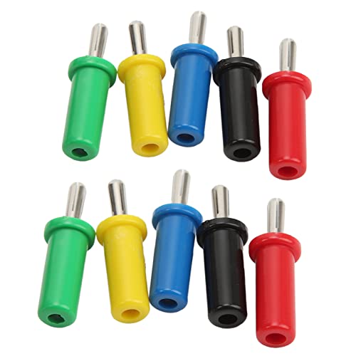 Jonlaki Banana Plug Connector Messing BANS WILDED STAPELABLE 10PCS -Sicherheitszubehör von Jonlaki