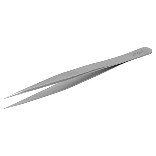 Jonlaki Edelstahl Hohe Genauigkeit Wimpern Erweiterungen Pinzettenwerkzeuge für Nagelkunst (Gerader Kopf SA-27) von Jonlaki