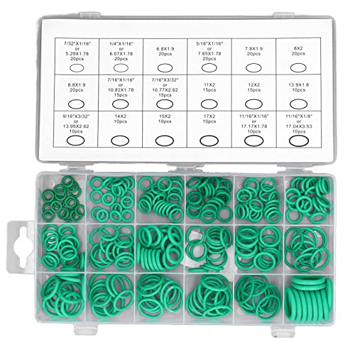 Jonlaki Gummiringe, 270pcs Gummi -Ringe o Ringe Sortiment Kit Gummi Material für Professionelle Sanitär-, Automobilreparaturen, Maschinen und Luft- oder Gasanschlüsse von Jonlaki