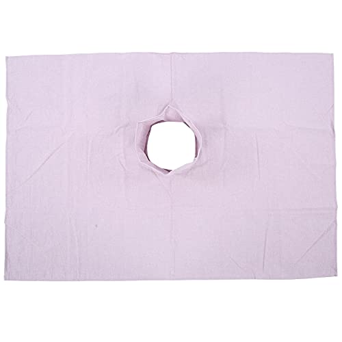 Jonlaki Massage Table Deckschutzschutz, 70 X 100 Cmcotton Massage Tabelle Abdeckung Massage Tabelle Abdeckung mit Gesichtsloch Schönheitssalon Massage Bettlaken (Lila Grau) von Jonlaki