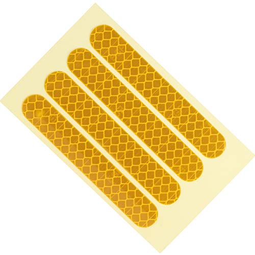 Jonlaki Scooter -Abziehbilder Selbstklebend, Langlebiger Autoreflektor, Wasserfeste Anhängerreflektoren Selbstklebend für G30 Electric Scooter -Zubehör (Yellow) von Jonlaki
