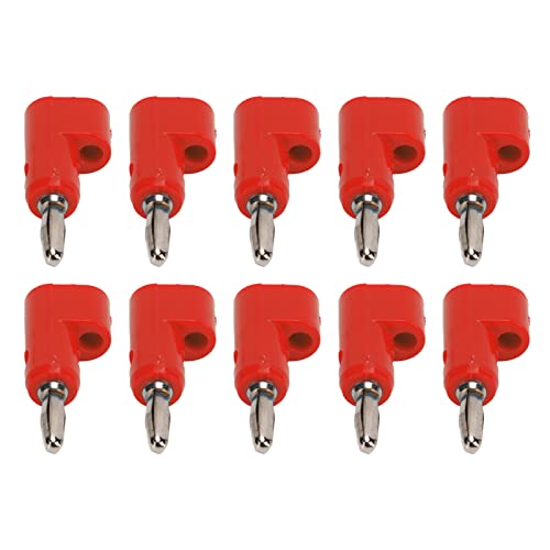 Jonlaki Stapelbare 4 -mm -Bananen -Stecker -Set -Schraubanschlüsse Messing Abs 24A Elektronik Industriegeräte (Rot) von Jonlaki