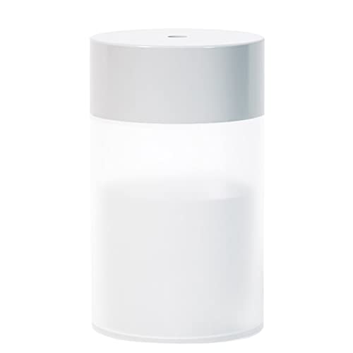 Jonlaki USB -Luftbefeuchter Großer Kapazität Ruhiges Design Tragbarer Desktop -Nebel -Luftbefeuchter mit Nachtleuchten für Heimato -Büro Mini Bauch (WZ01-weiß) von Jonlaki