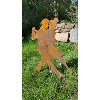 Verliebtes Tanzpaar Aus Edelrost Als Garten - Oder Blumentopfdeko von JonoliShop