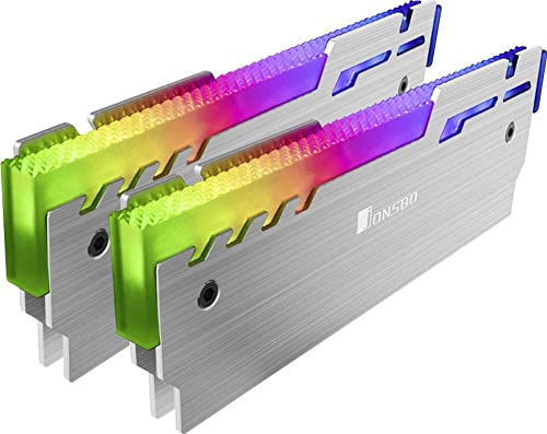 Jonsbo ARGB RAM Kühler - Erfrischen Sie den Stil Ihres Computers in 16 Millionen Farben - Kühlkörper Pc - Übertakten Mod DDR DDR 2 DDR3 DDR4 - Grau mit RGB - 2er Pack NC-3 ARGBX2 Jonsbo ARGB RAM Kühler - Erfrischen Sie den Stil Ihres Computers in 16 Millionen Farben - Kühlkörper Pc - Übertakten Mod DDR DDR 2 DDR3 DDR4 - Grau mit RGB - 2er Pack NC-3 ARGBX2 von Jonsbo
