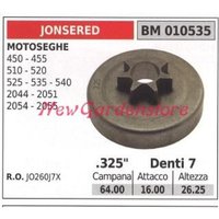 Kettensägen-Motorritzel 450 455 510 525 535 .325' Zähne 7 010535 - Jonsered von Jonsered