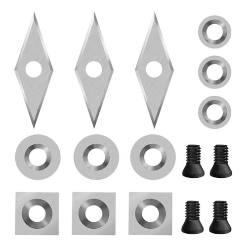 Jooehyer 12-Teiliges Hartmetall-Drehwerkzeug-Set. Hartmetallspitzen. Handgehaltenes Einweg-Drechselwerkzeug-Sortiment von Jooehyer