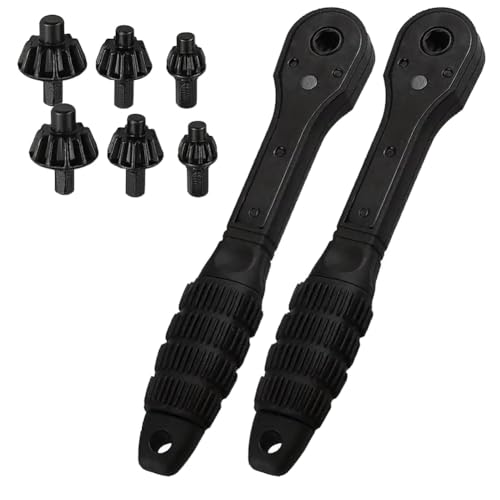 Jooehyer 2-in-1-Bohrfutter-Ratschenschlüssel, 2-in-1-Ratschen-Bohrfutterschlüssel, 4-Teiliger -Bohrschlüssel, 2er-Pack Jooehyer 2-in-1-Bohrfutter-Ratschenschlüssel, 2-in-1-Ratschen-Bohrfutterschlüssel, 4-Teiliger -Bohrschlüssel, 2er-Pack von Jooehyer