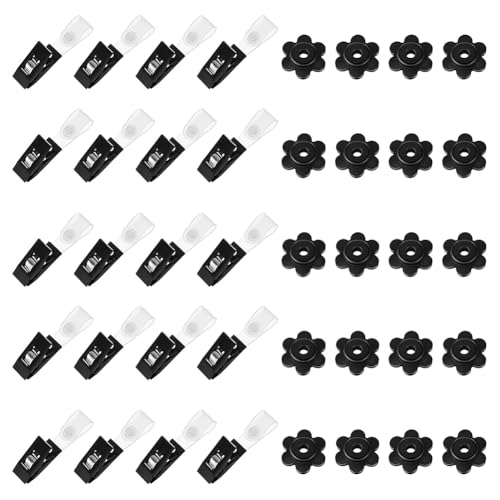 Jooehyer 20PCS Gartenflaggenstopper Gartenflaggenclips für Draußen, Winddicht, Kleine Flaggenhalter für und Garten Fahnenmast von Jooehyer