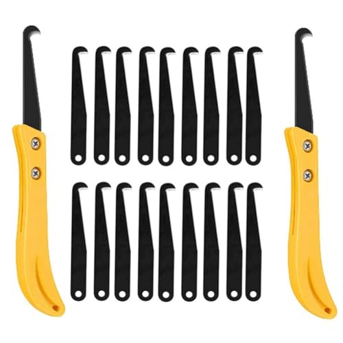 Jooehyer 22-Teiliges Set Fugenreiniger, Professionelles Fliesenfugensägeblatt, Bodenfliesen-Fleckentferner, Kantentrimmwerkzeuge von Jooehyer