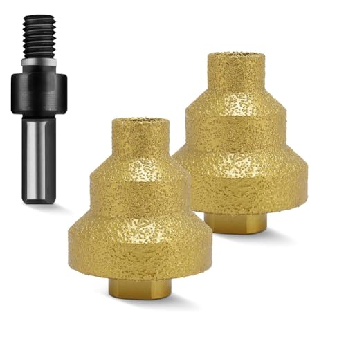Jooehyer 2pcs Professionelle Diamantstiefbohrerbits für Marmorstein, 20 mm 35 mm 50 mm Lochschneider von Jooehyer