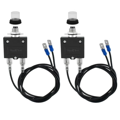 Jooehyer 3 -Ampere- und 5 -Ampere -Druckknopfhandbuch Reset Circuit Breaker Auto Trip Thermal -Leistungsschalter 18AWG -Kabel und Wasserdichte Kappe Jooehyer 3 -Ampere- und 5 -Ampere -Druckknopfhandbuch Reset Circuit Breaker Auto Trip Thermal -Leistungsschalter 18AWG -Kabel und Wasserdichte Kappe von Jooehyer