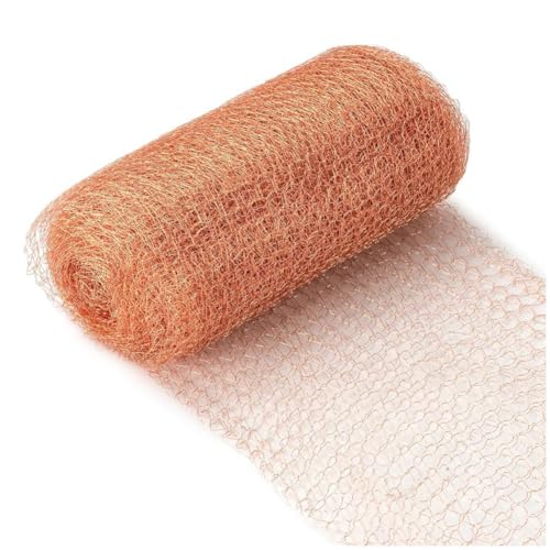 Jooehyer 3 St¨¹ck 12,7 cm X 3 Meter Kupfer-Strickdrahtgeflecht, Rostfreie Kupfergitterrolle f¨¹r Nagetiere, Kupfergitter f¨¹r Gartenhaus, Ideal zum Selbermachen Jooehyer 3 St¨¹ck 12,7 cm X 3 Meter Kupfer-Strickdrahtgeflecht, Rostfreie Kupfergitterrolle f¨¹r Nagetiere, Kupfergitter f¨¹r Gartenhaus, Ideal zum Selbermachen von Jooehyer