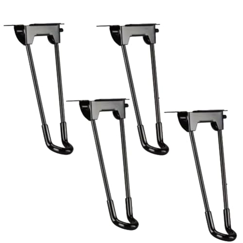 Jooehyer 4 Stück 18,5 cm Lange Möbelbeine Aus Metall mit Haarspange, Abnehmbares Klappdesign, Schützender Boden, Geeignet für Kleine Couchtische von Jooehyer