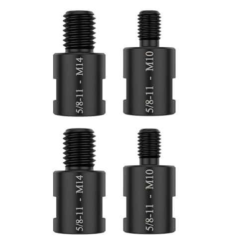Jooehyer 4-Teilige Winkelschleifer-Konverteradapter, 5/8-11-Innengewinde auf M14/M10-Außengewindeadapter, für Winkelschleifer-Polierbohrer Jooehyer 4-Teilige Winkelschleifer-Konverteradapter, 5/8-11-Innengewinde auf M14/M10-Außengewindeadapter, für Winkelschleifer-Polierbohrer von Jooehyer