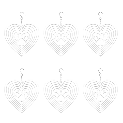 Jooehyer 6Pack 8 Sublimations-Windschwingungsrohlinge für Garten- und Innen- und Außendekorationen An der Vorderseite des Herzens Jooehyer 6Pack 8 Sublimations-Windschwingungsrohlinge für Garten- und Innen- und Außendekorationen An der Vorderseite des Herzens von Jooehyer