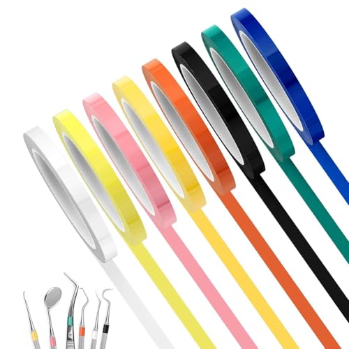 Jooehyer 8 Rollen Farbiges Autoklav-Klebeband, 65,8 M/L, 1,0 Cm/B, Instrumenten-Identifikationsband, Autoklavierbar Jooehyer 8 Rollen Farbiges Autoklav-Klebeband, 65,8 M/L, 1,0 Cm/B, Instrumenten-Identifikationsband, Autoklavierbar von Jooehyer
