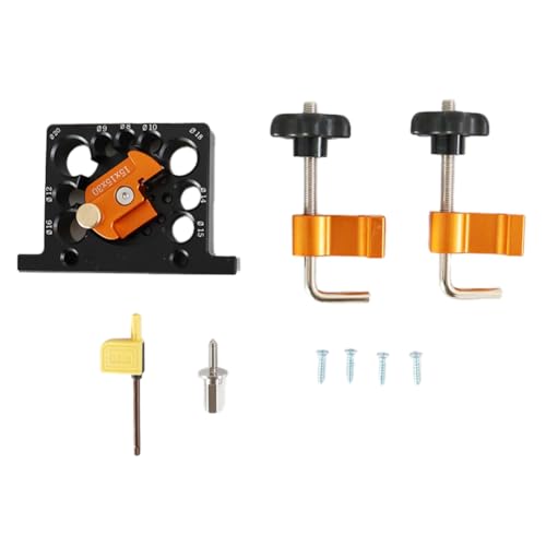 Jooehyer 8 mm - 20 Mm, 9 Löcher, Verstellbare Dübelvorrichtung oder Hartmetallklingen, Elektrische Bohrmaschine, Fräsdübel, Rundstab, Hilfswerkzeug von Jooehyer