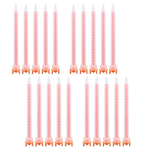 Jooehyer Adhäsive Patronen Epoxy-Mischdüse 20pcs Statische Mischdüse MFHX08-18T Tippmixer Düsen (4: 1/10: 1 Verhältnis) von Jooehyer