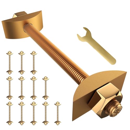 Jooehyer Arbeitsplatten-Verbindungsbolzen, M8 X 100 mm, Arbeitsplatten-Verbindungselemente, Verbindungssatz für Zugbolzen/Bett/Fleischblock, 12 Stück von Jooehyer
