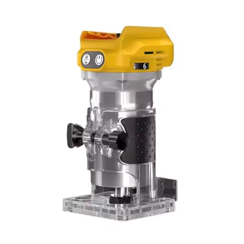 Jooehyer Bürstenloser Elektrischer Trimmer Holzbearbeitung Fräsmaschine Elektrischer Trimmer Bürstenlose Holzbearbeitungs-Fräsgravur-Schlitzmaschine von Jooehyer