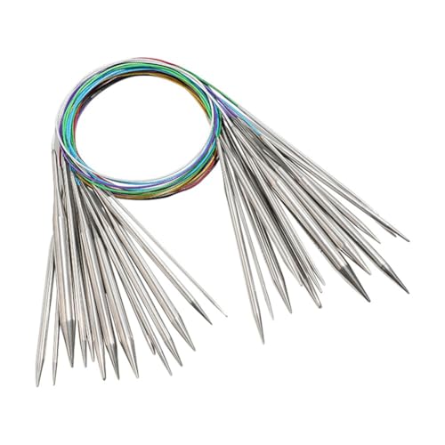 Jooehyer DIY Stricken Häkeln Anzug Rufen Sie Nicht das Werkzeug Edelstahl Rundnadel Metall Rundstricknadel von Jooehyer