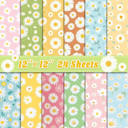 Jooehyer Dekorativ 12 '' X 12 '' Doppelseitiges Sammelalbumpapier 24 Blätter BOWS Muster Decoupage Cardstock Daisy Jooehyer Dekorativ 12 '' X 12 '' Doppelseitiges Sammelalbumpapier 24 Blätter BOWS Muster Decoupage Cardstock Daisy von Jooehyer