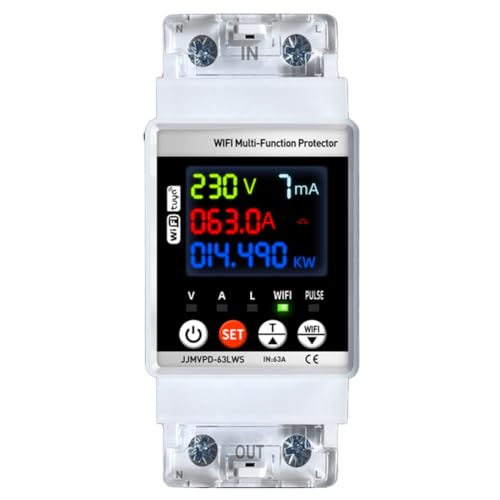 Jooehyer Digitaler KWH -Spannungs -Leckagestrom -Monitor -Controller WiFi Smart Power Messer 63A Automatischer Rückgang Beschützer Jooehyer Digitaler KWH -Spannungs -Leckagestrom -Monitor -Controller WiFi Smart Power Messer 63A Automatischer Rückgang Beschützer von Jooehyer