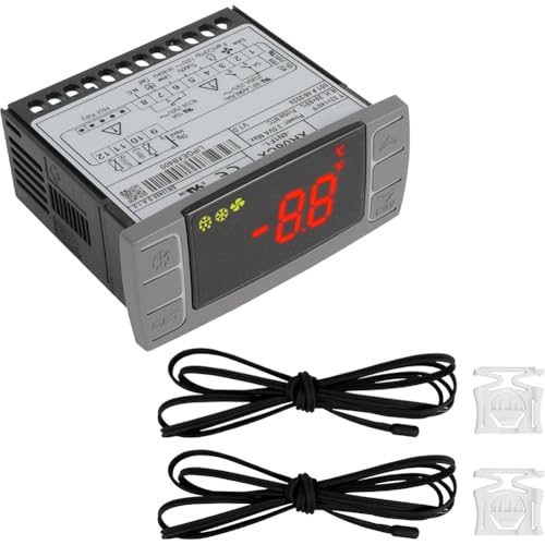 Jooehyer Digitaler Thermostat für XR06CX-4N1F1-Temperaturcontroller, Ideal für 120 V 50-60 Hz Gewerbliche Kühlschränke von Jooehyer