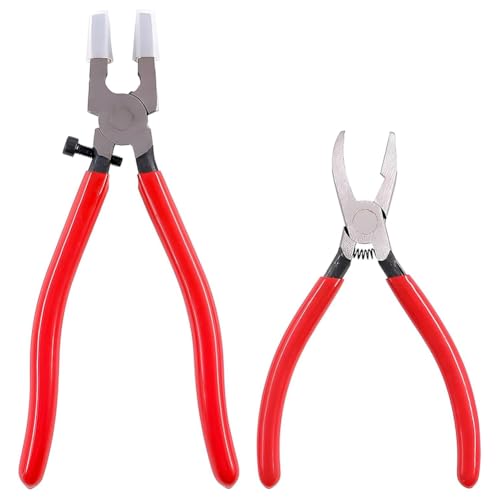 Jooehyer Essential Glaswerkzeugwerkzeugset: Beinhaltet 2 PCs Gebogene, die und Zangen mit Glasschneider Jooehyer Essential Glaswerkzeugwerkzeugset: Beinhaltet 2 PCs Gebogene, die und Zangen mit Glasschneider von Jooehyer