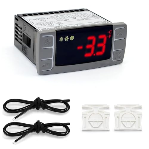 Jooehyer Fit für XR06CX-4N1F1 Temperaturcontroller 120 V/50-60Hz Programmierbares Digitales Thermostat für Kommerzielle Gefrierschrank von Jooehyer