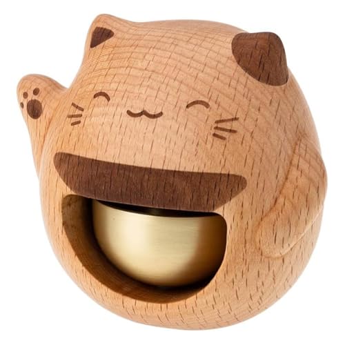 Jooehyer Für Türklingel Ring, Zuhause, Ladenbesitzer Glocke für Türöffnungen, Holzstil-Messingbutter Glocken Bells Box Jooehyer Für Türklingel Ring, Zuhause, Ladenbesitzer Glocke für Türöffnungen, Holzstil-Messingbutter Glocken Bells Box von Jooehyer