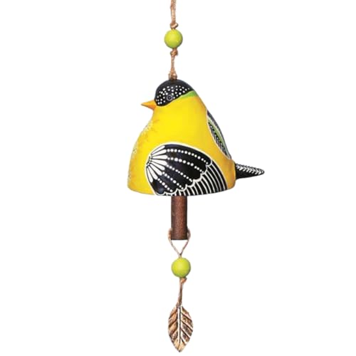 Jooehyer Gartendekoration mit Vogelgesangsglocke, Rustikales zum Aufhängen, Metallrohrglocke, Türklingel, Geschenk für Feste D Jooehyer Gartendekoration mit Vogelgesangsglocke, Rustikales zum Aufhängen, Metallrohrglocke, Türklingel, Geschenk für Feste D von Jooehyer