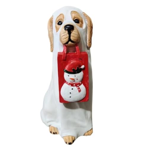 Jooehyer Gartenhundestatue Aus Kunstharz, Dekorative Kunstskulptur für Den Außenbereich, Geschnitzt, für Rasen, Terrasse, Innenhof, Garten Jooehyer Gartenhundestatue Aus Kunstharz, Dekorative Kunstskulptur für Den Außenbereich, Geschnitzt, für Rasen, Terrasse, Innenhof, Garten von Jooehyer