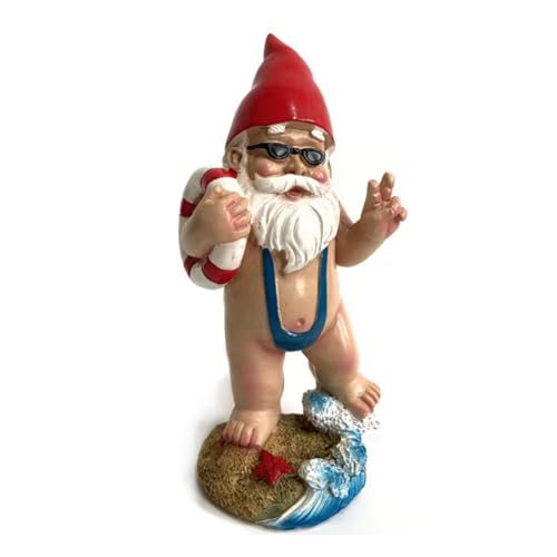 Jooehyer Gartenzwerg-Statue, Rasendekoration, Zwergenstatue für Den Außenbereich, Lustige, Süße Gartenskulptur, Zwergendekoration von Jooehyer