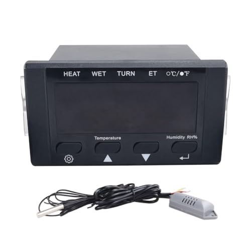 Jooehyer HT-10 Inkubator-Thermostat, Temperatur- und Feuchtigkeitsregelung mit Befeuchtungs- und Heizanzeige, 110–220 V, Schwarz, Ersatzteile Jooehyer HT-10 Inkubator-Thermostat, Temperatur- und Feuchtigkeitsregelung mit Befeuchtungs- und Heizanzeige, 110–220 V, Schwarz, Ersatzteile von Jooehyer