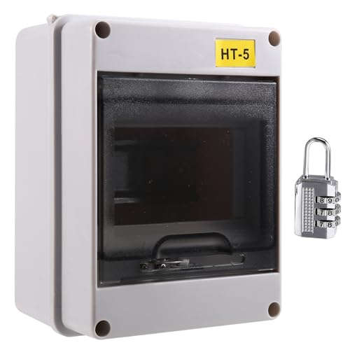 Jooehyer HT Serie Anschlussdose 5-Wege-PC IP65 Wasserdichte Verteilerdose Outdoor Kunststoff Elektrische ABS Strom Elektronik DIN-Schienen Gehäuse für Leitungsschutzschalter von Jooehyer