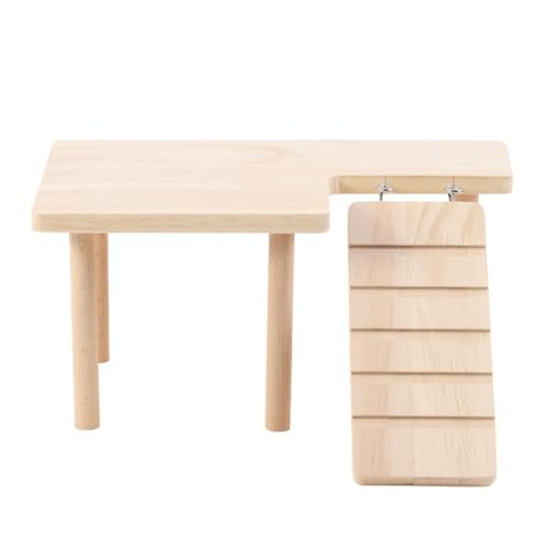 Jooehyer Hamster-Holzleiter-Plattform, Sprungbrett, Spielplatz, Hamster-Kletterspielzeug, Treppenspielzeug f¨¹r Kleine Haustiere Jooehyer Hamster-Holzleiter-Plattform, Sprungbrett, Spielplatz, Hamster-Kletterspielzeug, Treppenspielzeug f¨¹r Kleine Haustiere von Jooehyer