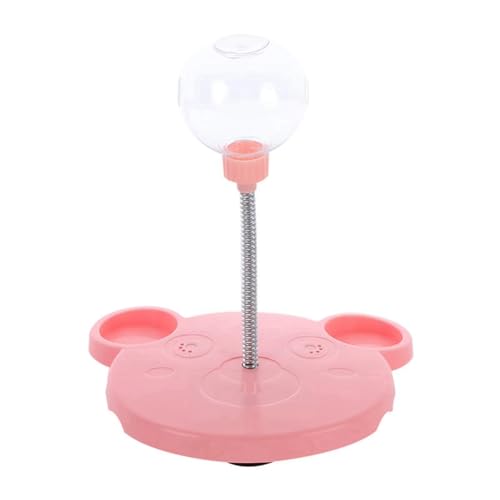 Jooehyer Haustier Puzzle Lebensmittel Undichte Ball Spielzeug Langsame Katzenhund -Feeder -Haustierkatze Rosa Rosa von Jooehyer