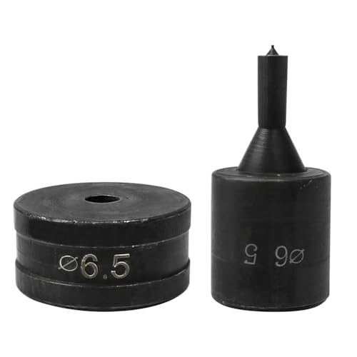 Jooehyer Hydraulischer Locher für CH70 CH-70-Maschine, 6,5 mm Hydraulisches Stanzwerkzeug, Rund, 1 Stück, Schwarz von Jooehyer