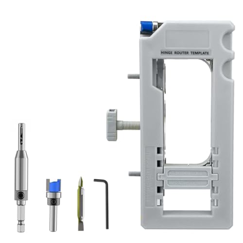 Jooehyer Installationskit -Türscharnier -Router -Jig -Mortiser -Vorlage für 3 Durch 5 Scharniere von Jooehyer