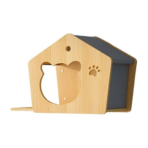 Jooehyer Kletterwand Aus f¨¹r Katzen, Sprungplattform f¨¹r Haustierkatzen, Trainingszubeh?r A von Jooehyer