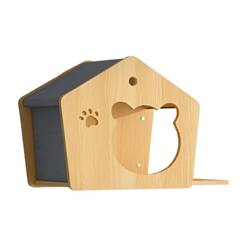 Jooehyer Kletterwand Aus f¨¹r Katzen, Sprungplattform f¨¹r Haustierkatzen, Trainingszubeh?r B von Jooehyer