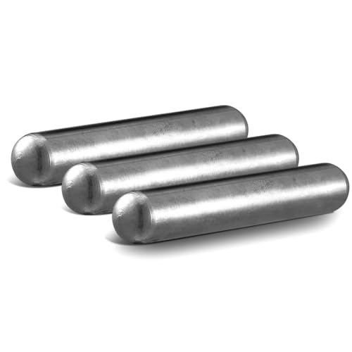 Jooehyer Kuhmagnetzylinderbolzenfinder 3 Stcs Kuh Alnico Magnet 0,50 "Durchmesser, 3" Länge, Silber von Jooehyer