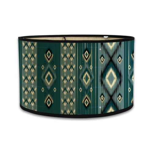 Jooehyer Lampenschirme Print Oval Lampenschirm 30x30x20CM Vintage Lampenschirme für Kronleuchter und Stehlampen I von Jooehyer