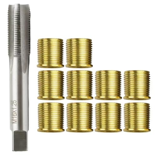 Jooehyer M16X1.25 TAP TAP M14X1.25 Fadeneinsätze Reparaturkit -Auto -Pro -Spulen -Werkzeug zum Wiederherstellen Beschädigter Gewinde Jooehyer M16X1.25 TAP TAP M14X1.25 Fadeneinsätze Reparaturkit -Auto -Pro -Spulen -Werkzeug zum Wiederherstellen Beschädigter Gewinde von Jooehyer