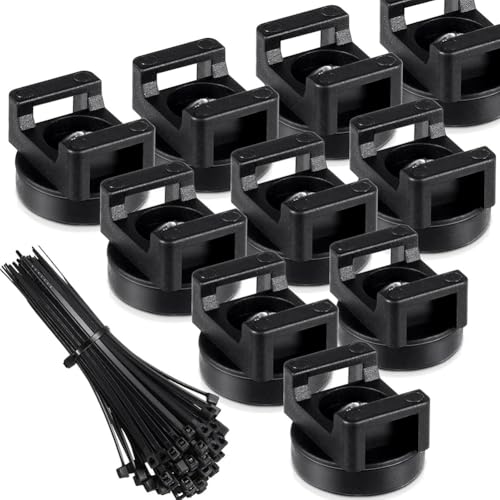 Jooehyer Magnetische Kabelklammern Zip -Krawattenmagnetdrahthalter für Home Office Marine Electrical Liring Drahtkabelhalter Halter Drahtklammern Management von Jooehyer
