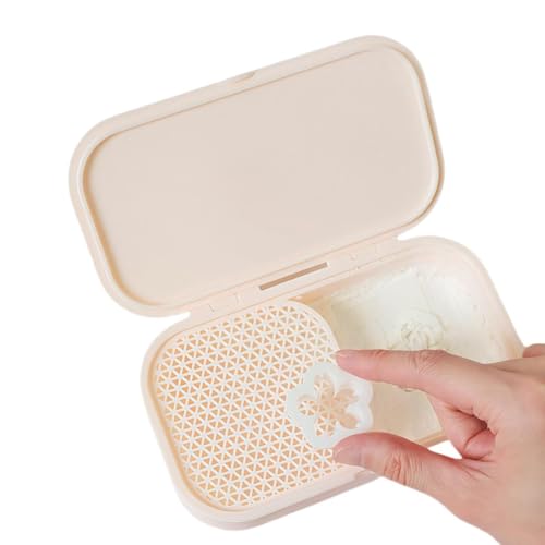 Jooehyer Maisstärke-Box, Leckdichte Schnappschockpulverspeicherbehälter für Polymerton, Nicht-Stick-Werkzeug zum Schneiden Von Werkzeugen Cutter Jooehyer Maisstärke-Box, Leckdichte Schnappschockpulverspeicherbehälter für Polymerton, Nicht-Stick-Werkzeug zum Schneiden Von Werkzeugen Cutter von Jooehyer
