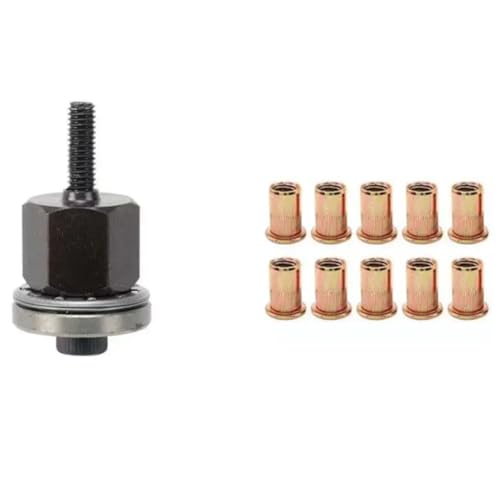 Jooehyer Manuelle Nietschraube Nietzange Nietmutter Werkzeugadapter Metallkennzeichen Einfache Installation 11pc Jooehyer Manuelle Nietschraube Nietzange Nietmutter Werkzeugadapter Metallkennzeichen Einfache Installation 11pc von Jooehyer
